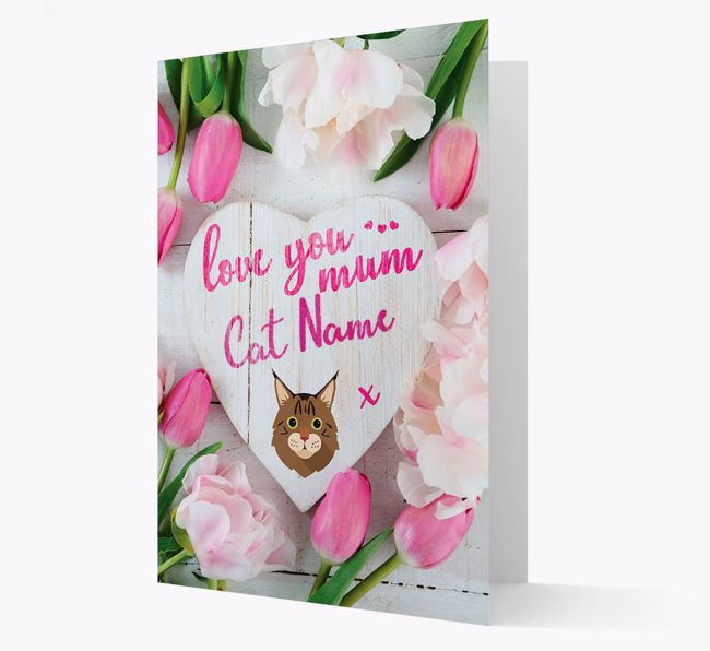 'Love You Mum' - Personalised {breedCommonName} Card